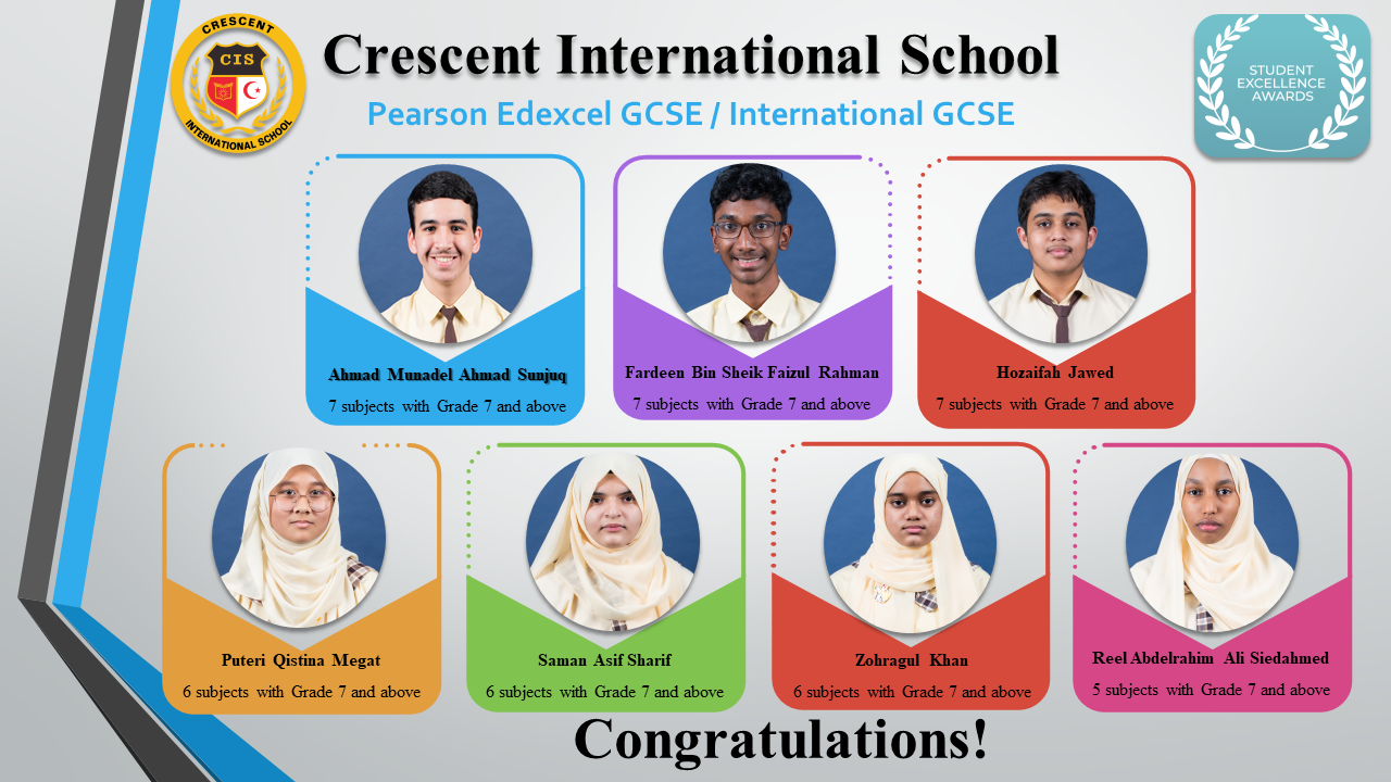 CIS 2023 IGCSE Excellence Awardees